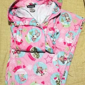 Joe Boxer Girl's Animal Pink Pajama Set